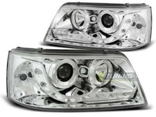 Paire de feux phares VW T5 03-09 Daylight led chrome