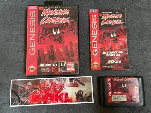 Jeu rare maximum carnage - jeu,