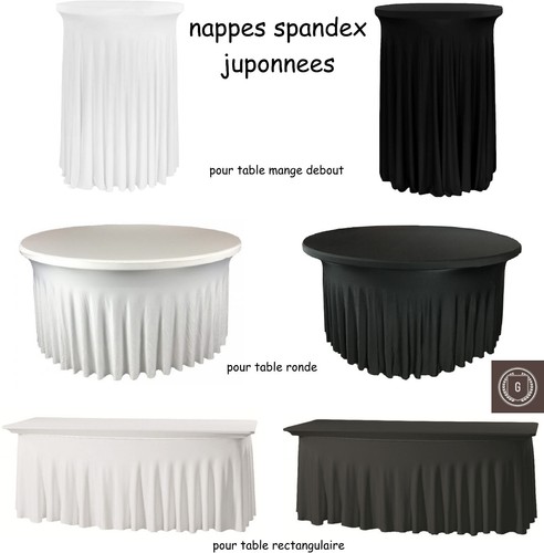 Nappe spandex juponnee housse - nappe,