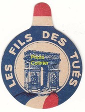 Les FILS DES TUES -  insigne patriotique en papier / " Journée " - Longueur 45mm