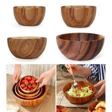 Bol à salade en bois naturel