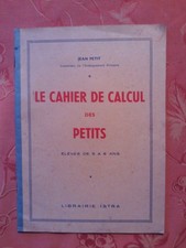 Jean PETIT le cahier de calcul