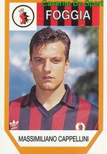 069 MASSIMILIANO CAPPELLINI ITALIA FOGGIA FIGURINE STICKER CALCIO 94 EUROFLASH