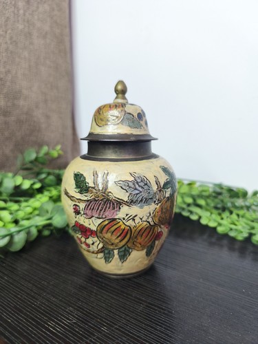 Potiche pot couvert - potiche, laiton