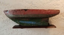 Pirogue décorative ancienne, art d'Afrique de l'ouest