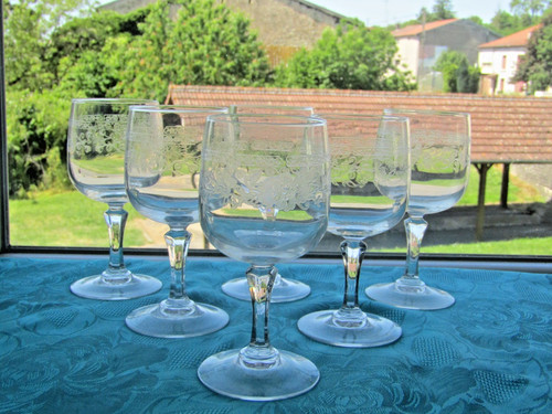 Verres eau cristal - verres,
