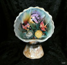 VALLAURIS COQUILLAGE VEILLEUSE VINTAGE 60' DECOR SOUS MARIN n°2