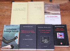 BERNARD-HENRI LEVY - LOT DE 7 LIVRES - GRASSET / POCHE - De 1977 à 2007 - TBE
