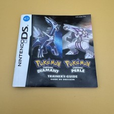 GUIDE DU DRESSEUR - NOTICE JEU NINTENDO DS POKÉMON VERSION DIAMANT / PERLE