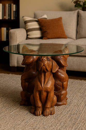 Table basse teck - en,