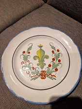 assiette Faience Les islettes Waly fleur de Lys