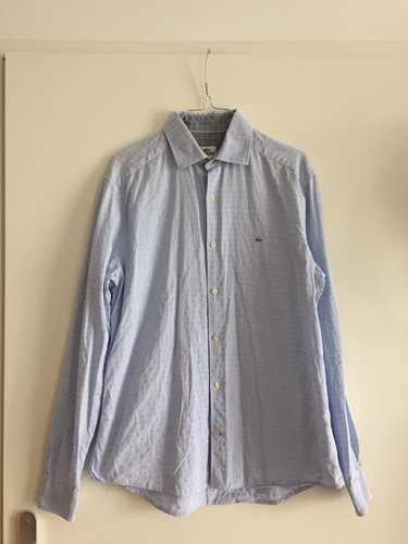 Chemise lacoste bleu gris - chemise,