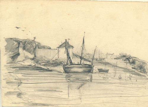Dessin marine bateau barque - marine,
