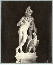 Italie, Rome, Ganymède Vintage albumen print.  Tirage albuminé  21x27  Cir