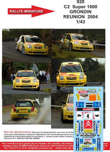 Decals ref 0920 citroen - decals,