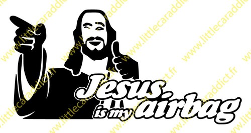 Autocollant jesus my - autocollant,