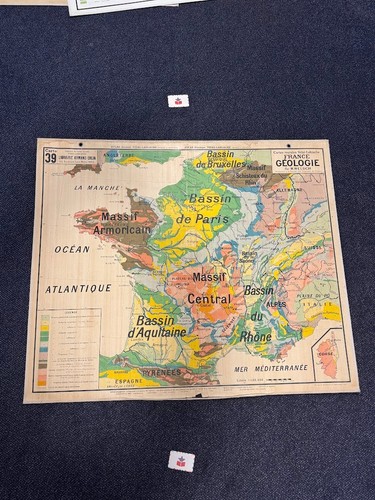 Carte murale vidal - murale, vidal‑lablache