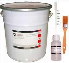5kg. de GEL COAT POLYESTER MARINE ISO. GRIS + catalyseur, pinceau & pipette.