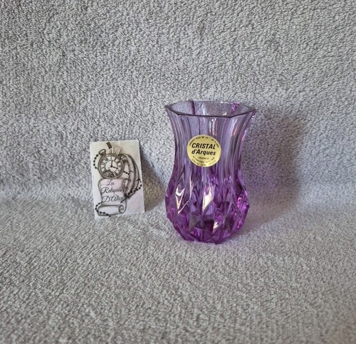 Petit vase violet - , cristal