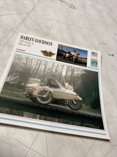 Harley Davidson 1340 classic side-car TLE 1979 fiche carte moto collection Atlas