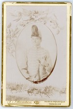 PHOTO CABINET Blanchin Fils à Tarascon, un militaire HUSSARD du 11ème régiment