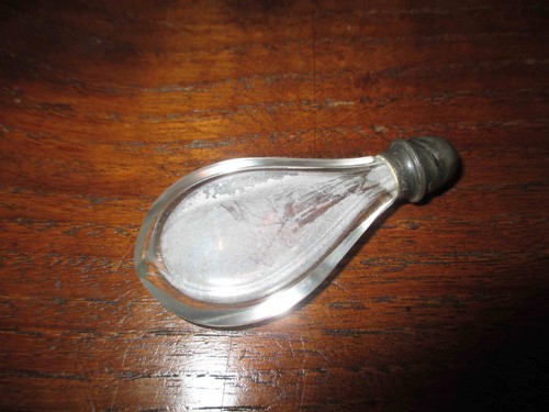 Ancien flacon sel cristal - flacon,