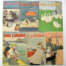 Nos Loisirs 1907 lot de 6