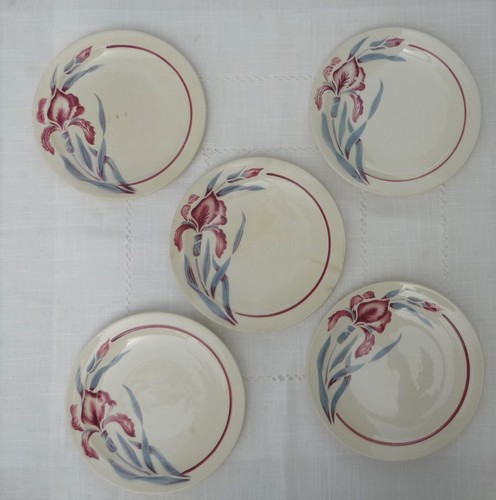 Assiettes anciennes dessert - anciennes,