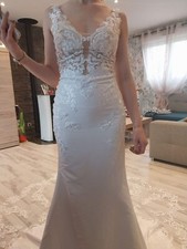 robe de mariée sirène blanche T34