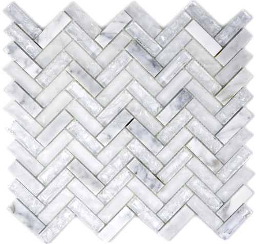 Mosaïque baguettes blanc - mosaïque,