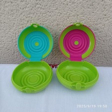 2 boîtes coquillage rondes