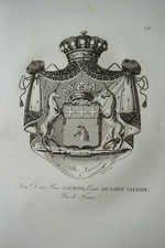 GRAVURE BLASON HERALDIQUE