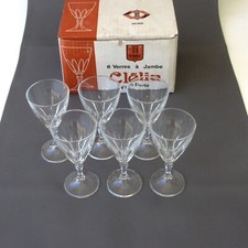 Série de 6 verres à porto -