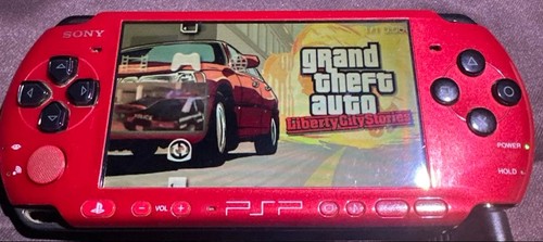 Console sony psp 3000 rouge - console,