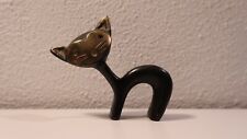 Ancien Porte-stylo Figurine Chat Walter Bosse en Bronze ou Laiton 1950s Autriche