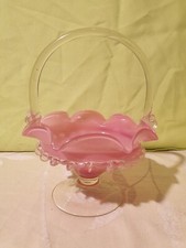 Joli panier opaline rose