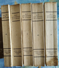 Lot 5 livres (1935) LA VIE DE CERVANTES + DON QUICHOTTE DE LA MANCHE - Ex. 5719 