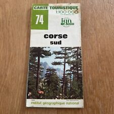 Carte Touristique Routière IGN France 74 ❤️ Corse Sud 1976 - Edition 3