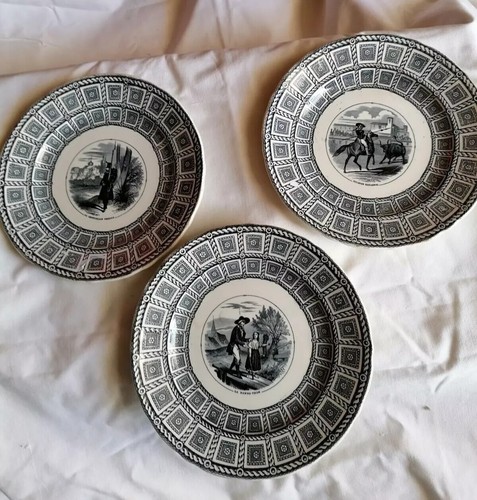 Anciennes assiettes creuses - 3,