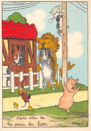 Cpa illustrateur starling - cpa, /