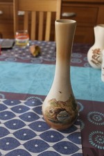 Beau vase soliflore  en FAIENCE Basque  Cazalas vallon pont d'arc