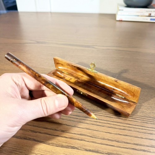 Stylo artisanal bois - en,