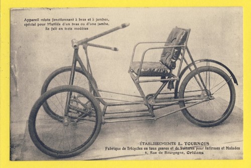 Tricycle pour mutilés - tricycle, d'un