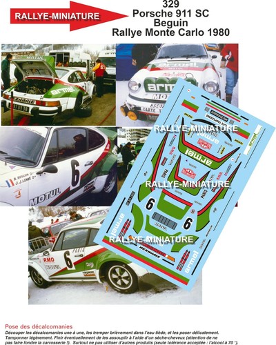 Decals ref 0329 porsche - 0329,