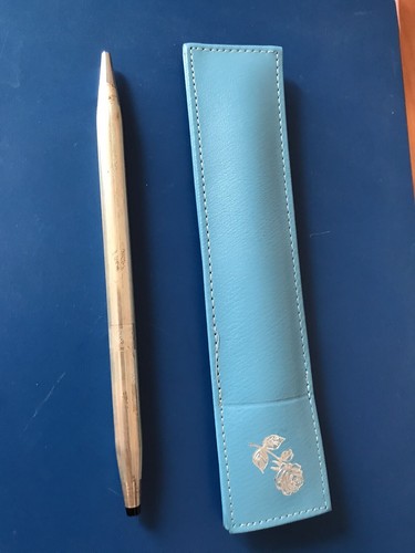 Vintage silver pen - :, needs