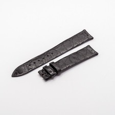 Original Vacheron Constantin Vintage Black 18mm Crocodile Leather Bracelet