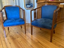 Paire fauteuil refait a - fauteuil,