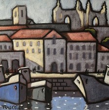 Tableau Saint-Martin-De-Ré le port Tourrier