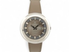 VINTAGE MONTRE ZODIAC SST 36000 DAY DATE 41 MM EN ACIER AUTOMATIQUE STEEL WATCH