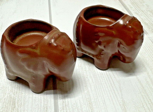 Elephant tealight holder pair - tealight,